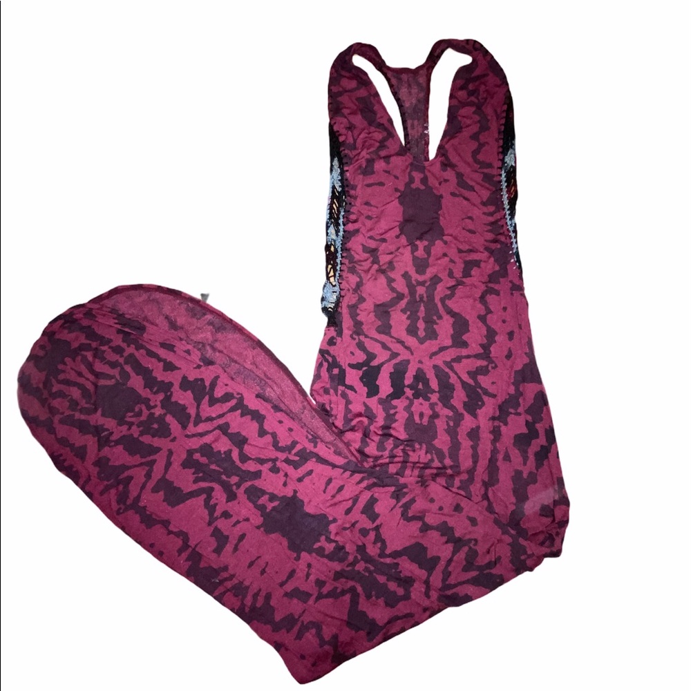 INDAH purple tiger print maxi dress